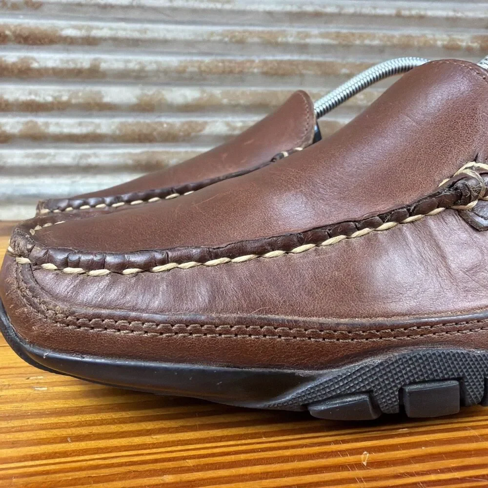 Allen Edmonds Brown Mens Boulder Leather Loafer Size 8E Driving Moc